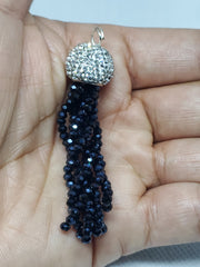 Facet Glass Bead Tassel