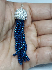 Facet Glass Bead Tassel