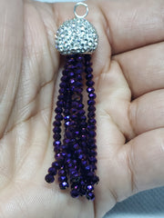 Facet Glass Bead Tassel