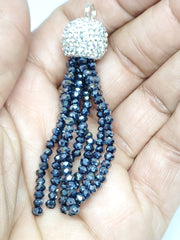 Facet Glass Bead Tassel