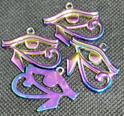 Multicolor Egyptian Eye of Horus Ra Amulet Charms