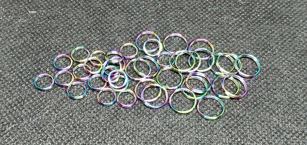 50pc Stainless Steel Split Rings