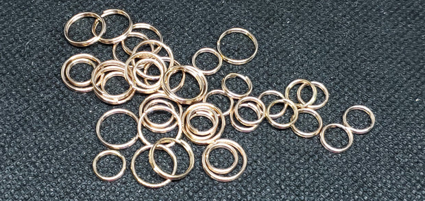 50pc Stainless Steel Split Rings