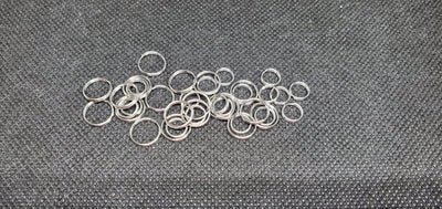 50pc Stainless Steel Split Rings