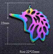 Multicolor Unicorn Charm w/ Jump Ring